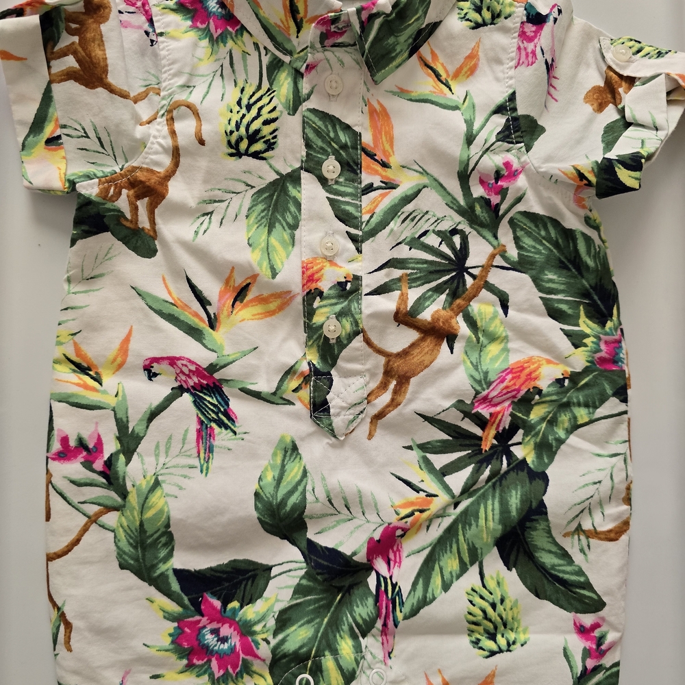 Tropical Jungle Print Kids Shirt